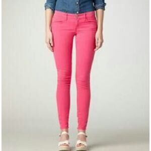 2/$30 American Eagle Skinny Jegging Jeans Hot Pink Stretch Low-Rise Size 2